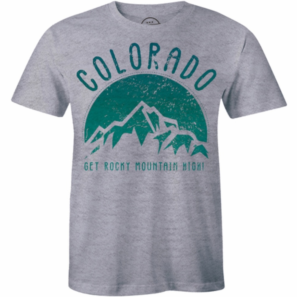 Men Colorado Get Rocky Mountain High Funny T-shirt